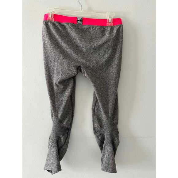 Gymshark Leggings Women's 8-10 Heather Gray Low Rise Cropped Activewear Sporty - Picture 3 of 7